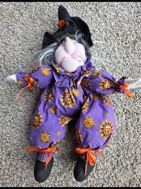 Halloween Shelf Sitter Vintage 1995 Granny Witch